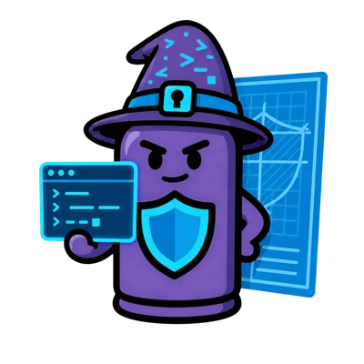 MACE mascot as a terminal wizard